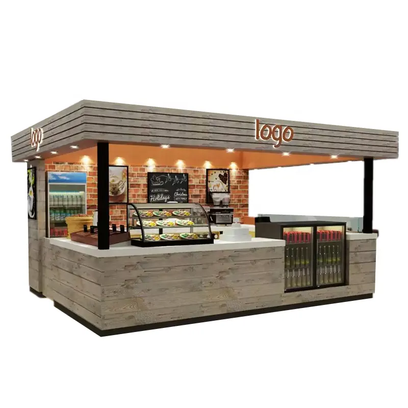 Rustic mall kaffee kiosk design, einzelhandel kaffee shop möbel, kaffee shop kiosk designs