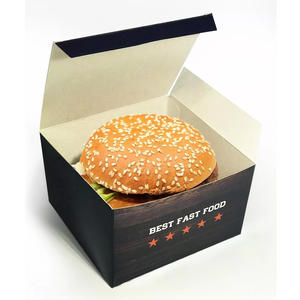 Custom Colorfully Mini Burger Box Mini Packing Burger Box Design Burger Box