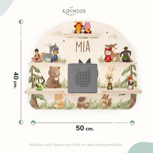 <span class=keywords><strong>Chambre</strong></span> d'enfant personnalisée Toniebox étagère magnétique en bois arc-en-ciel Tonie étagère pour filles et garçons - Product Image 4