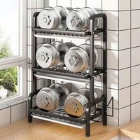 Égouttoir à vaisselle multifonction en acier à 3 niveaux pour évier, design moderne, gain de place, rangement et séchage pour ustensiles de nettoyage