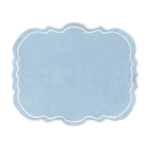 Napperon de salle à manger en tissu de dentelle florale vintage Style coréen Plaid napperons ronds jetables et imperméables en coton - Product Image 1