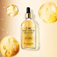 Sérum Visage Personnalisé Anti-Âge à l'Acide Hyaluronique et Or 24K, Réduit les Pores, Essence à la Nicotinamide