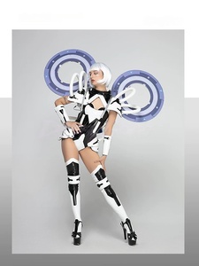 Traje <span class=keywords><strong>de</strong></span> actuación Agogo con luz LED ultrabrillante y potente para mujer, con marco trasero <span class=keywords><strong>de</strong></span> metal, <span class=keywords><strong>ropa</strong></span> para espectáculos nocturnos y ferias <span class=keywords><strong>de</strong></span> automóviles - Product Image 1