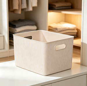 Panier de rangement en plastique Tatay Baobab 10-20 L |   Boîte d'organisation |   Poignées intégrées |   Conception compacte et polyvalente |   Plastique - Product Image 4