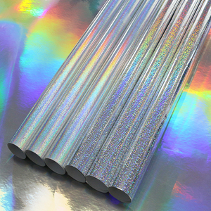 Poster Materials Eco Solvent UV Latex Printable 120 Microns Holographic Dots/Shimmer Silver Printing Self Adhesive <strong>Vinyl</strong> - Product Image 2