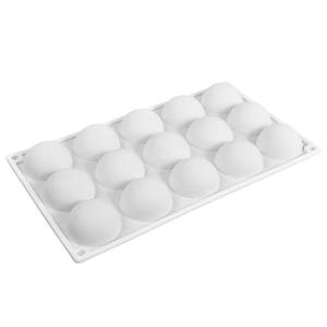 แม่พิมพ์เค้กมูสซิลิโคนแบบครึ่งวงกลม 15 ช่อง ยี่ห้อ MUYULINS ผลิตจากวัสดุปลอดสาร BPA พร้อมเคลือบสารกันติด LFGB Platinum - Product Image 3