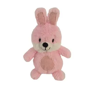 Boneka hewan beruang kelinci mainan gajah 25cm desain kustom 6 warna mainan kuda nil singa katak lembut pabrikan Tiongkok
