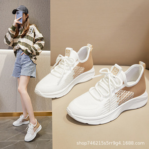 Chaussures décontractées pour femmes adultes, chaussures de sport, chaussures de <span class=keywords><strong>basket</strong></span>-ball, chaussures de course polyvalentes, nouvelle tendance de la mode, chaussures en mesh respirantes, semelle souple, Hottes - Product Image 2