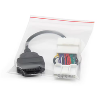 Doble cabezal automotriz 26 26 pines a OBD2 16 pines 16 pines línea de diagnóstico coche OBD Splitter Cable adaptador para Tesla Modelo 3 Y Model3