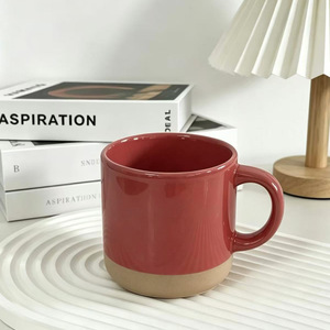 Taza de Cerámica de Color Sólido, Dos Tonos, Gran Capacidad, para Uso en Oficina - Product Image 3