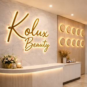 Letrero LED 3D de Alta Calidad con Logotipo, Letrero Comercial, Letrero para Salón de Belleza, Letrero Metálico con Logotipo - Product Image 2