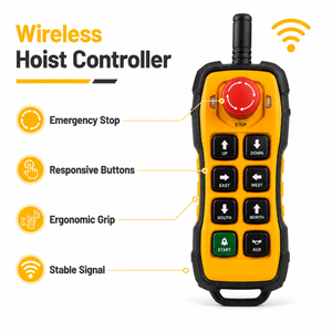 Télécommande sans fil industrielle pour grue avec arrêt d'urgence pour palan de grue à pont - Offre Spéciale - Product Image 3