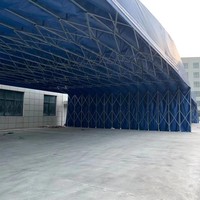 Abri rétractable commercial résistant à l'abrasion, tente polyvalente pour événements sportifs en intérieur et en extérieur