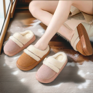 Bosirui Women's Fashion Indoor Plush Faux Fur Slippers Soft Warm Slide <strong>Shoes</strong> for <strong>Winter</strong> for Home Use - Product Image 2