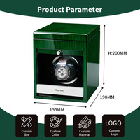 2026 Houten Horloge Winder Hoogglans Verf Automatische Enkele Roterende Luxe Houten Kist China Horloge Drijfveer Winder Onderdelen
