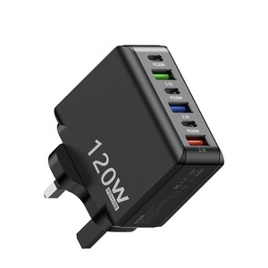 อะแดปเตอร์ชาร์จเร็ว 120W 3 พอร์ต USB 3 พอร์ต Type C  ปลอดภัย ใช้งานได้กับ iPhone <span class=keywords><strong>Pro</strong></span> <span class=keywords><strong>Max</strong></span> และ Xiaomi - Product Image 2