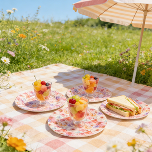 Platos de Melamina Personalizados con Impresión Completa de Rosas de Alta Calidad, Juego de Platos de Melamina, Vajilla - Product Image 5