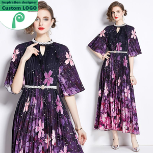 8720-82-417 Designer Hersteller Benutzer definierte Frau Kleidung Großhandel Prom Inspiration Elegante Vintage Lady Oem Lange Kleider - Product Image 1