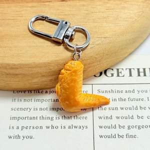 Llavero de simulación de comida CHENXI: Colgante de nuggets de pollo y muslo asado, juguete infantil, llavero promocional - Product Image 5