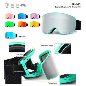 마그네틱 스키 고글 UV400 보호 스노우 스포츠 선글라스 편광 렌즈 스노보딩 편안한 아이웨어 맞춤 제작 - Product Image 4