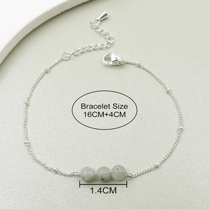 Bracelet délicat bohème en améthyste avec chaîne satellite en acier inoxydable, bijoux en cristal de guérison pour les promotions de la Fête des Mères - Product Image 4