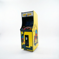 Machine de jeu d'arcade classique rétro verticale personnalisable en bois et acrylique, à monnayeur, avec jeu à thème chanceux, 1-2 joueurs