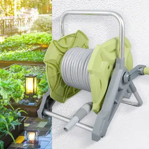 Utility retractable greenhouse hose reel for Gardens & Irrigation