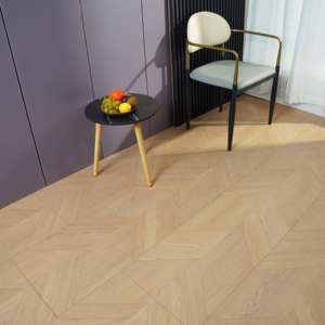 Plancher <span class=keywords><strong>stratifié</strong></span> en chevrons mat de style français moderne avec système de verrouillage par clic HDF AC3 pour salons et hôtels - Product Image 3