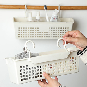 <span class=keywords><strong>Panier</strong></span> suspendu rectangulaire multi-usages en PP de qualité alimentaire, écologique, respirant, à double crochet rotatif, pour l'organisation et le rangement à domicile - Product Image 3