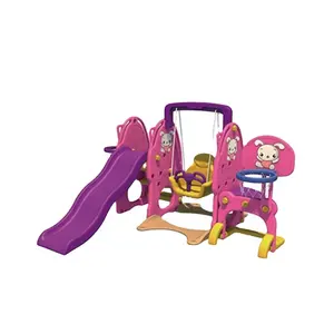 Hot Sale Factory Kid's Slide Play Set Plastic Material Baby Swing Seat Children's Indoor Slide