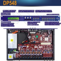 Paulkitson Professional Dsp FIR AUTO AES Audio Pro Processeur audio numérique XTA DP548 Processeur métallique multi-effets