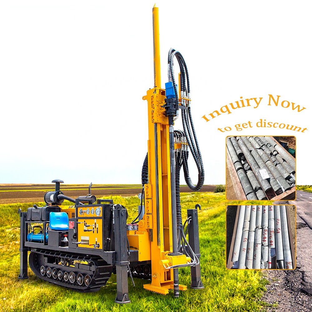 Full Hydraulic diamond core drilling rig core sample geotechnical drill rigs for sale with NQ and BQ