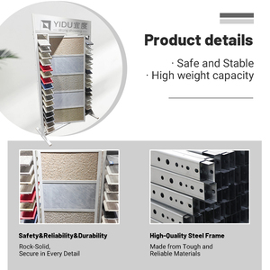 Hot bán kết hợp 360 độ lật phổ biến dọc nhân tạo thạch anh đá sàn đá cẩm thạch Loại hiển thị đứng - Product Image 3