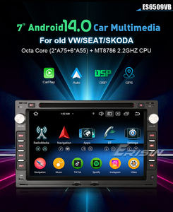 Erisin ES6509VB Android 14.0 Autoradio GPS Système Multimédia CarPlay pour VW POLO BORA SHARAN PASSAT Amplificateur OBD2 - Product Image 2