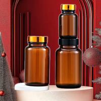 Bocal en verre à large bouche pour médicaments et gouttes oculaires avec bouchon à vis et diffuseur d'anches-Différentes tailles (65ml-500ml)