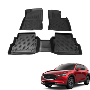 Para <span class=keywords><strong>Mazda</strong></span> 2017-2023 (RHD) TPE goma antideslizante impermeable negro TPE alfombrilla de coche <span class=keywords><strong>4X4</strong></span> Accesorios - Product Image 1