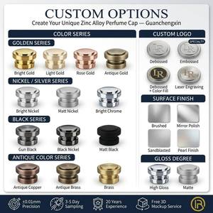 Tapón de Fragancia de Aleación de Zinc con Diseño de Cobra Reptiliana, Contorno Dentado, Oro Vermeil, Fabricación OEM de Prototipo a Serie, Sin Productos en Stock - Product Image 6