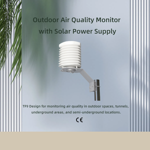 Système de surveillance de la qualité de l'air extérieur des fabricants fourni directement PM2.5 PM10 Ozone CO CO2 TVOC Powered Solar Energy - Product Image 2