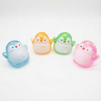 Jouet anti-stress en caoutchouc souple en forme de pingouin mignon pour enfants de 5 à 7 ans, boîte