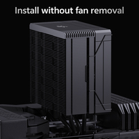 Ventilateur de refroidissement CPU professionnel SNOWMAN à haut débit d'air, sans éclairage, avec dissipateur thermique en cuivre pour un refroidissement efficace