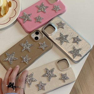 Étui de téléphone portable personnalisé avec logo étoile à cinq branches, iPhone 15 Pro Max, design personnalisé, cuir PU fait main, effet craquelé - Product Image 1