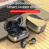 Écouteurs sans fil Bluetooth 5.2 YD07 TWS, écran miroir HD intelligent, lumière respirante