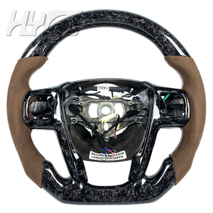 Accessoires intérieurs automobiles, cuir en fibre de carbone, volant personnalisé pour Chrysler <span class=keywords><strong>300</strong></span> 300C <span class=keywords><strong>300</strong></span> SRT Grand Voyager - Product Image 1