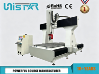 Routeur CNC automatique à double station 5 axes pour le traitement de surfaces complexes 3D de chaises et de cadres de canapés en bois massif