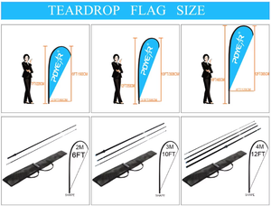ธงชายหาดรูปหยดน้ำลดราคาพิเศษ ขนาด 350 ซม. น้ำหนัก 110 กรัม ผลิตจากผ้าโพลีเอสเตอร์ <span class=keywords><strong>พร้อม</strong></span>เสาไฟเบอร์กลาส พิมพ์ลายด้วยเทคนิค Dye Sublimation แห้งเร็ว เหมาะสำหรับกีฬา - Product Image 6