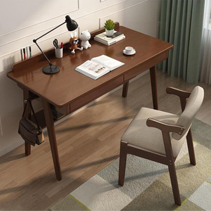 Morden furnitur kantor mewah, Meja kayu komputer meja pirang Heather ramah lingkungan kayu Solid komputer kantor rumah kantor meja - Product Image 3