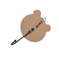 Uniek cadeau voor dierenliefhebbers: tijger houten wandhaak, stevige MDF dierenkop hanger voor sleutels, tassen, decoratieve wandkapstok
