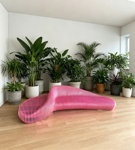 Sedute Art Slice in Legno Ecologico Resistente ai Graffi, Forma Ondulata, Arredamento Moderno per Interni - <span class=keywords><strong>Nebraska</strong></span> Furniture Mart - Product Image 1