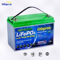Batería LiFePO4 de Alta Capacidad 12V 150AH Grado A Recargable 6K Ciclos Almacenamiento Doméstico RS485 BMS Terminal M8 CE RoHS IP67 OEM ODM