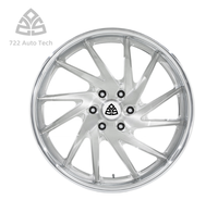 722Auto T6 Jantes forgées 18-22 pouces 9-12J à déport profond, finition Gunmetal, pour tout-terrain et course, homologuées JWL, entraxes 5x150/6x135 pour Ford F-150 Raptor